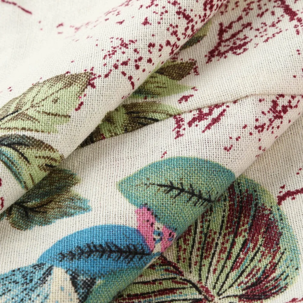 Женский летний сексуальный винтажный комбинезон с открытой спиной, Свободный комбинезон с принтом Bohe, комбинезон на лямках из хлопка и льна, Длинные Комбинезоны, комбинезон BB4
