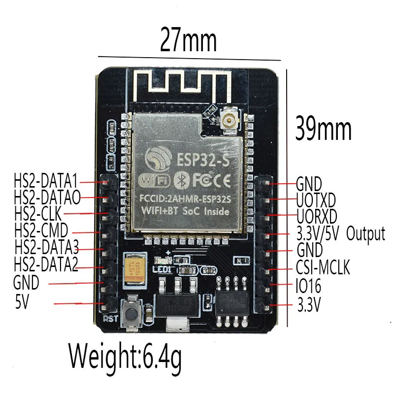 Esp32-Cam Esp-32S Wifi модуль Esp32 серийный к Cam макетная плата 5 в Bluetooth с Ov2640 камеры |