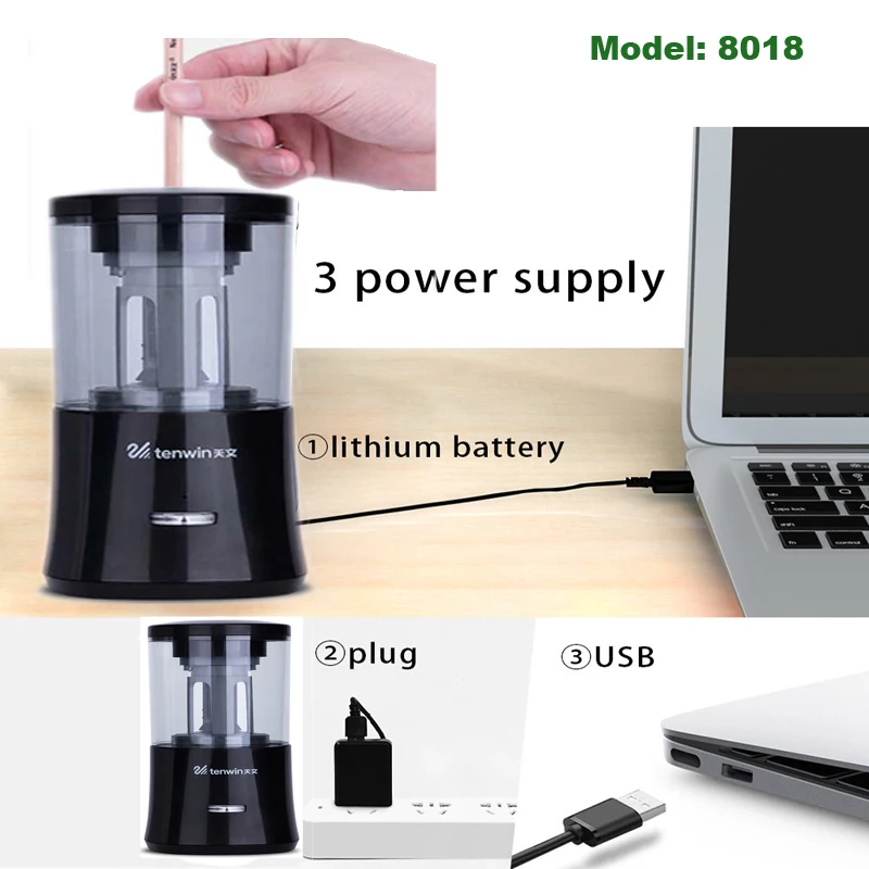 Точилка электрическая автоматические металлические Usb канцелярские школы Office для дома открытый товары для рукоделия