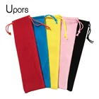 UPORS 50 шт. соломенная сумка из нержавеющей стали, палочки для еды, ложка, бархатная сумка, соломенный мешочек, оптовая продажа