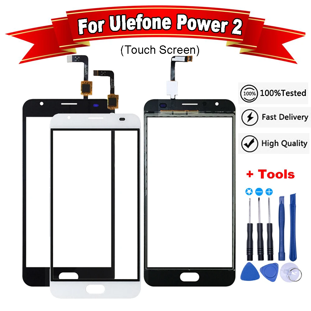 Сенсорный экран 5 дюйма для Ulefone Power 2 сенсорный дигитайзер датчик передняя панель