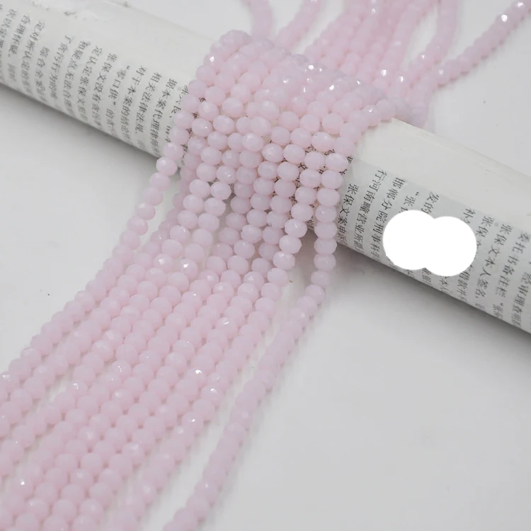 Опт 4*3 мм цветные хрустальные бусины граненые Rondelle фурнитура для шитья повязка на