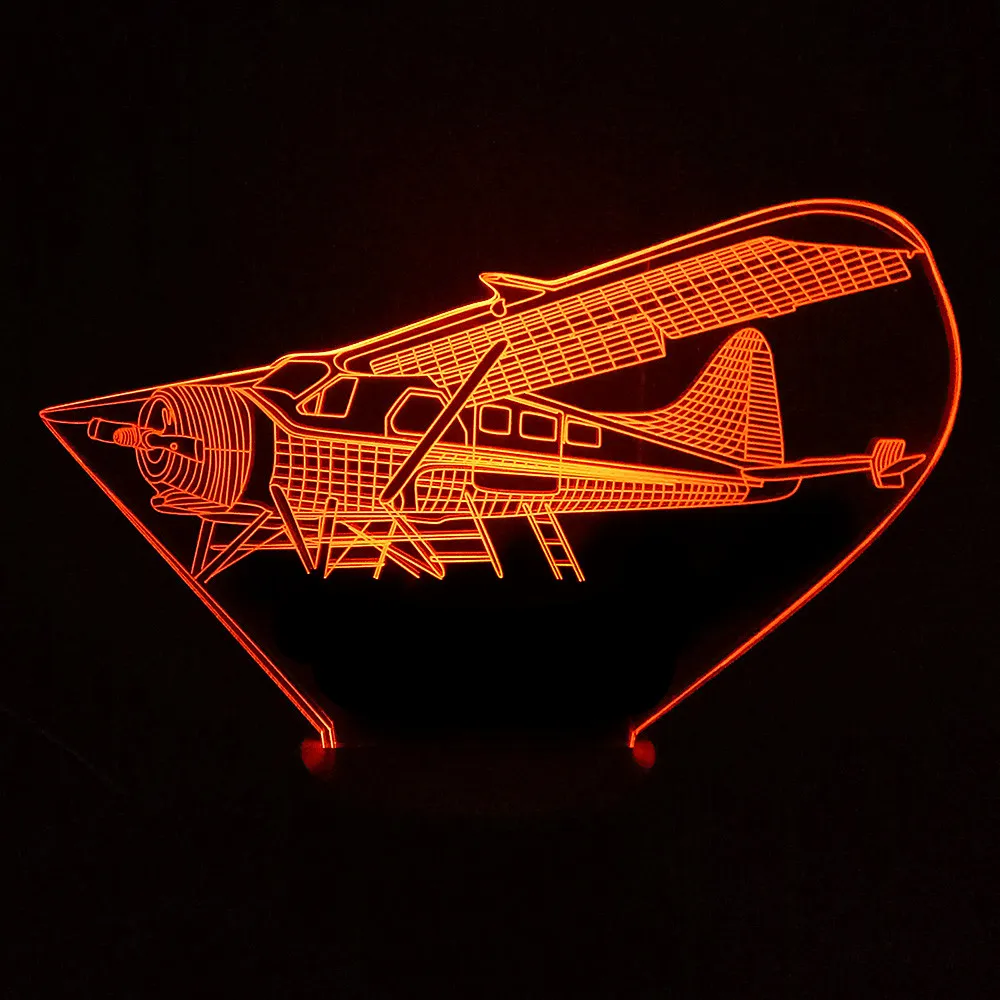 

Glider Air Plane LED Nightlight Mood Lamp 7 Color Change USB Power Table Lamp Children Birthday Gifts Toys Sleep Night Lights