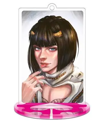 I Аниме Необычные Приключения Косплей брелки Коллекционная настольная акриловая подставка Фигурки игрушки брелок Брелоки Подвеска подарок - Цвет: I