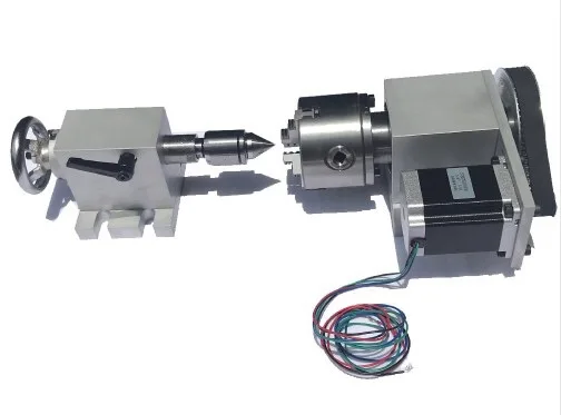 

Cnc machina 4th axis 3 jaw 100mm chuck dividing head
