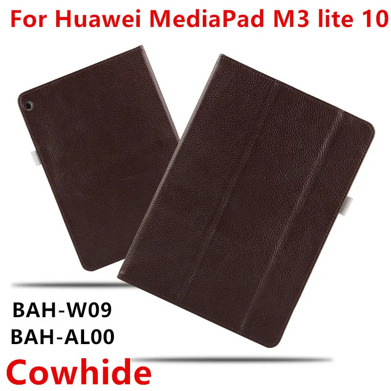 Чехол из воловьей кожи для Huawei MediaPad M3 lite 10 защитные чехлы натуральной PU Youth BAH W09 AL00