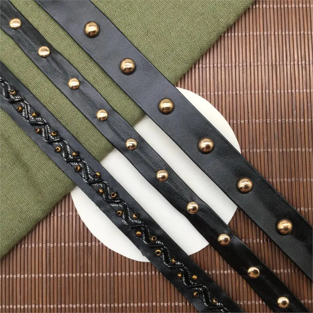 Черный Серебряный искусственный кожаные бусины кожи со шнуровкой золотистого цвета со шнуровкой со штрих-кодом DIY аксессуары
