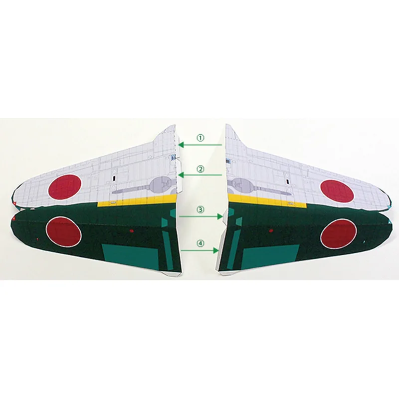 DIY 1: 48 японская модель летательного аппарата модели A6m5a стандарта Второй мировой