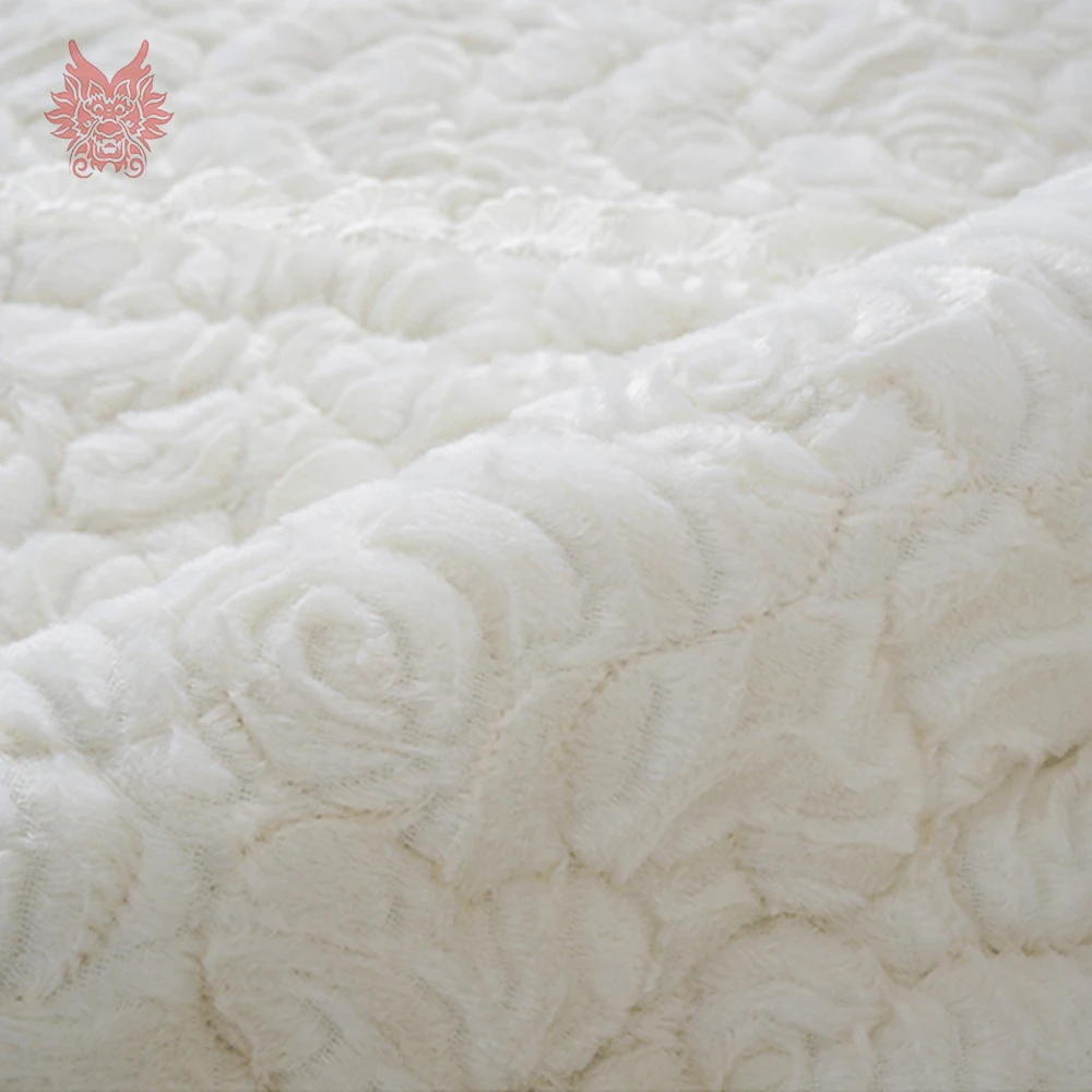 Современный розовый цветочный стеганый плюшевый чехол на диван меховые