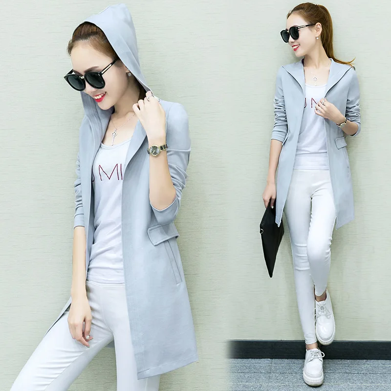 Корейский небольшой пальто леди все матч весной и осенью с длинными рукавами