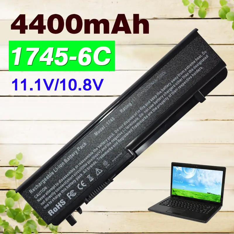 

11,1 v 4400mAh 1479 Аккумулятор для ноутбука 312-0186 N855P U164P для dell Studio 17 1745 1747-1749312 N855P U164P