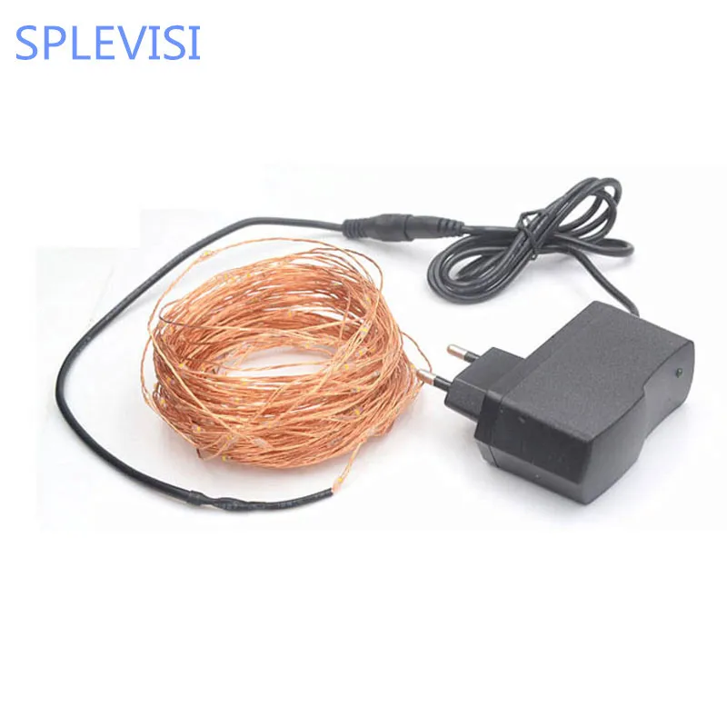 Высококачественная светодиодная гирлянда из медной проволоки 20 м 200