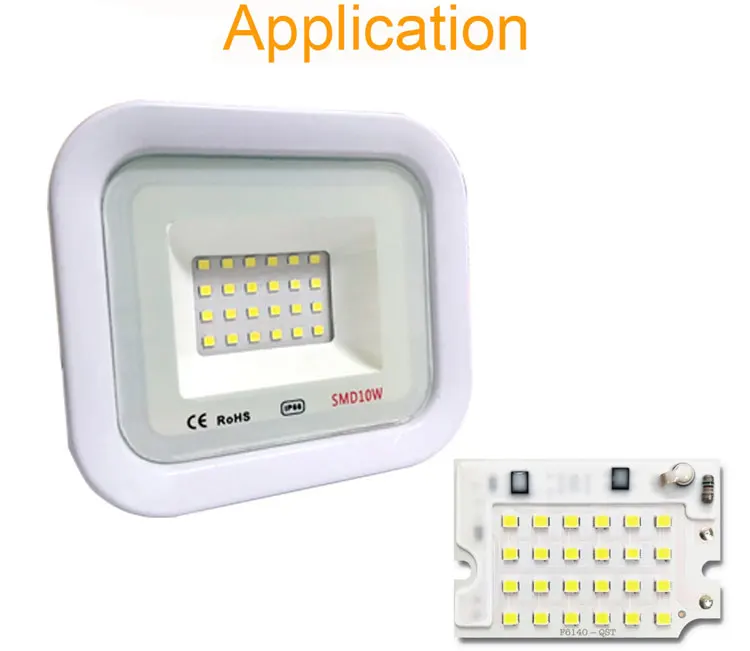 Светодиодный прожектор с чипом DIY, светодиодный прожектор SMD 100 Вт 50 Вт 30 Вт 20 Вт 10 Вт ac220в, умный IC для наружного прожектора, холодный белый