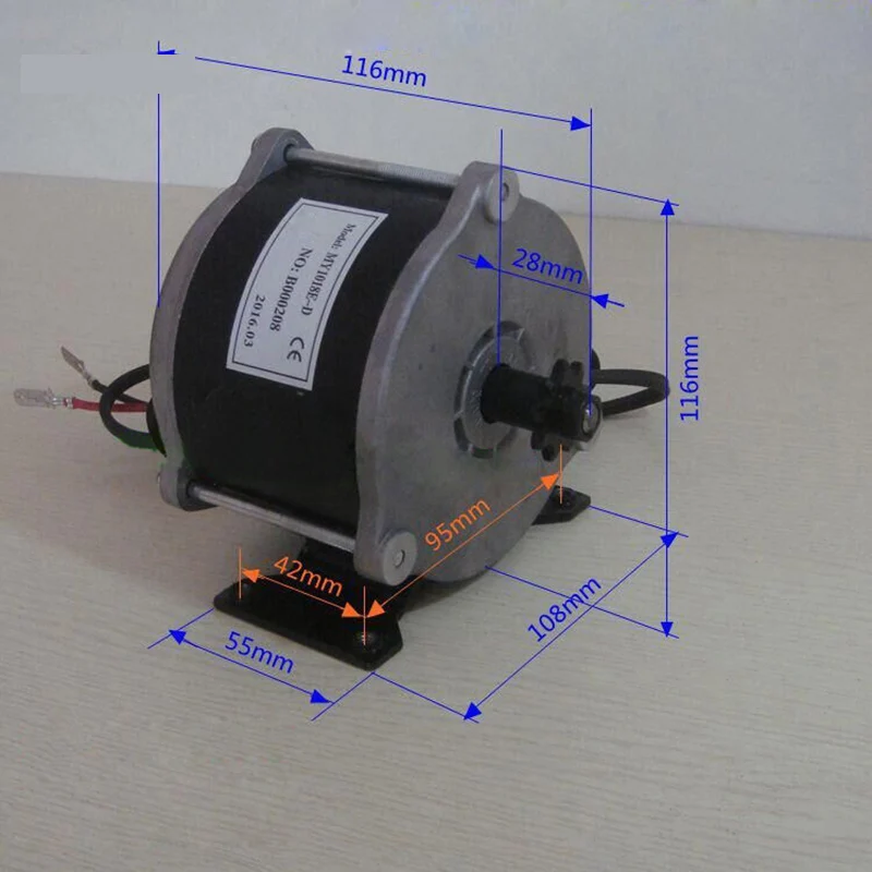 MY1018E D UNITEMOTOR 500W 36V электрическая щетка для велосипеда DCMotor Ebike Gear 9T 11T E Scooter Motor kit