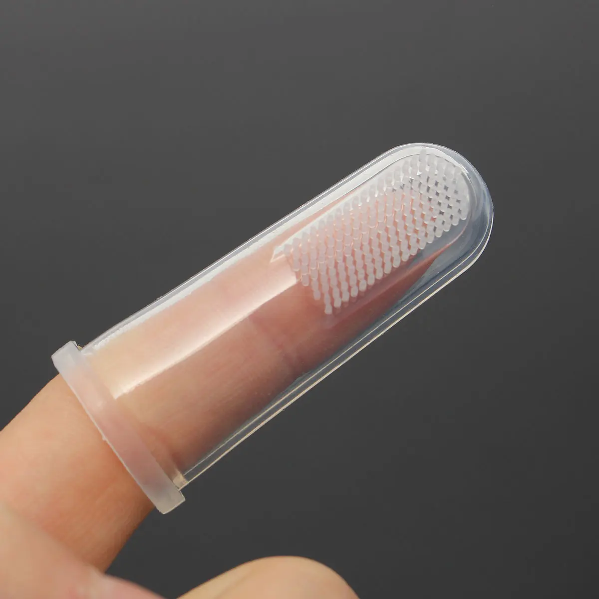 5 компл./лот Мягкая силиконовая безопасная детская зубная щетка для пальцев