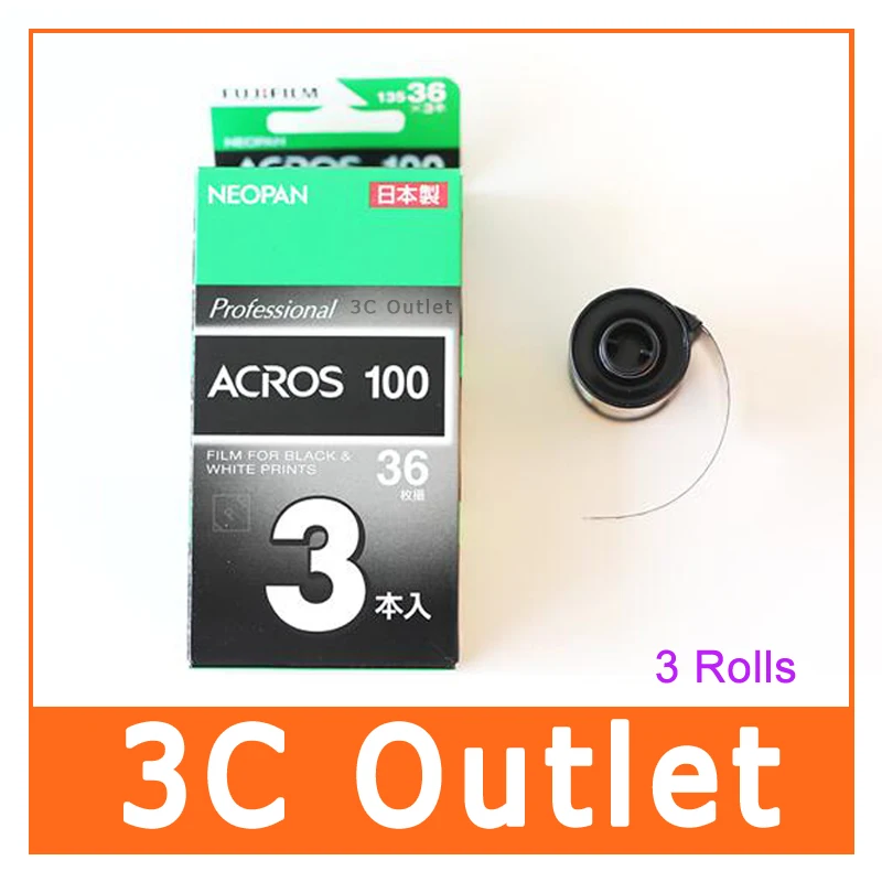 Fujifilm Professional Acros 100 135 пленка ISO Neopan черно белая отрицательная (35 мм/36 листов) 3