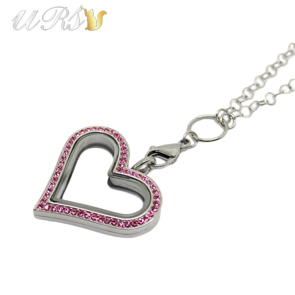 35 мм большое сердце Магнитная застежка Красочные чешские кристаллы 316L