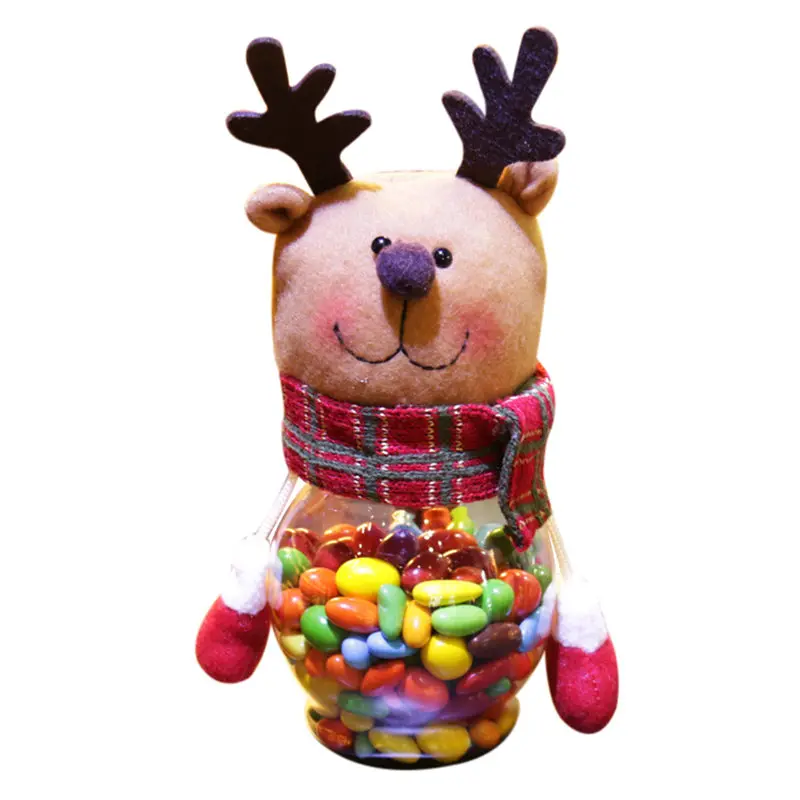 Hoomall плюшевые куклы с коробкой для конфетных бутылок Navidad Elk Снеговик