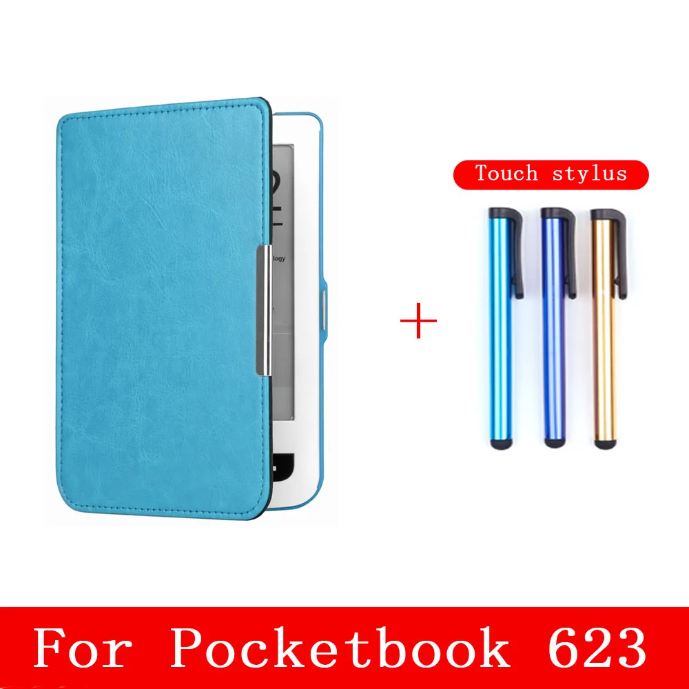 8 Защитный чехол для Pocketbook 623 622 планшет Pocketbook электронная книга Водонепроницаемый Чехол нескользящая оболочка сенсорный экран Стилус - Цвет: 8