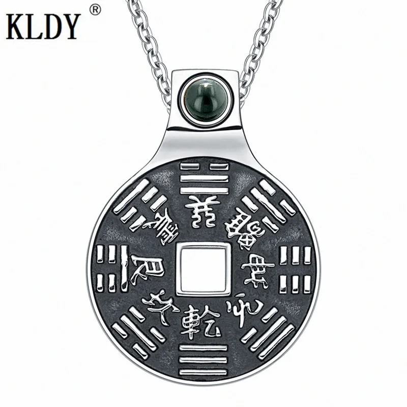 Подвеска KLDY Coin черная из нержавеющей стали амулет для мужчин | Украшения и