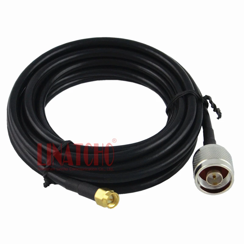 

3 Meters n male to sma male connectors 50ohm RG58 coaxial antenna extension cable