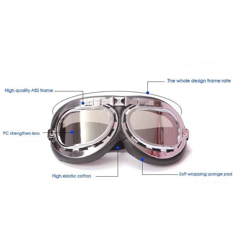 Винтажные очки авиаторы для катания на лыжах сноуборде снегоходах антиуф ретро