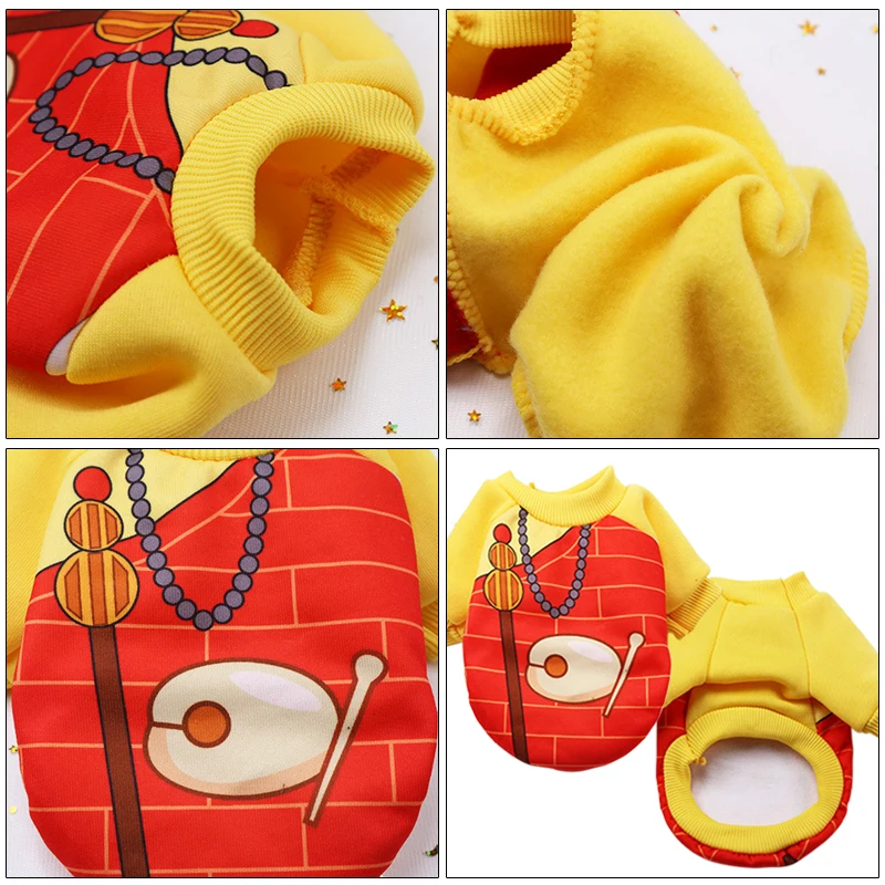 HEYPET Fleece Prints Pet Dog Clothes Coat Jacket Warm Winter Chihuahua Costume Clothing for Dogs Para Perros | Дом и сад