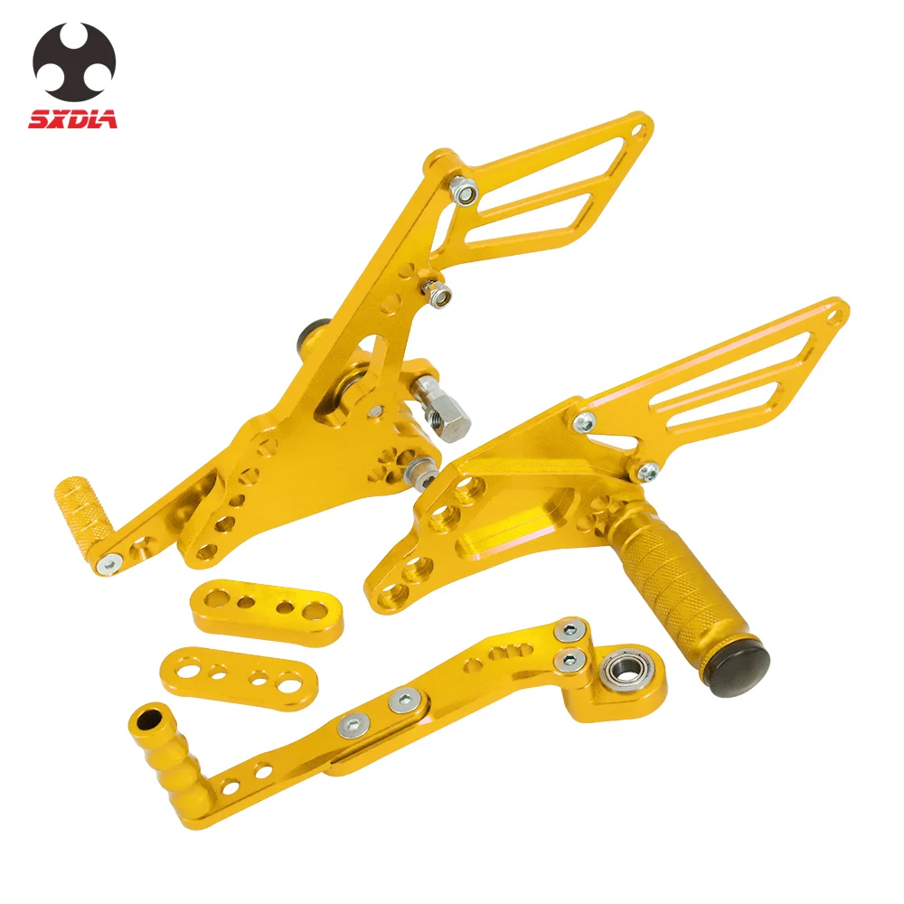 

Motorcycle CNC Adjustable Foot Pegs Rear Set Footpegs Footrests For Suzuki GSXR1000 2009-2016 GSXR600 GSXR750 2011-2016