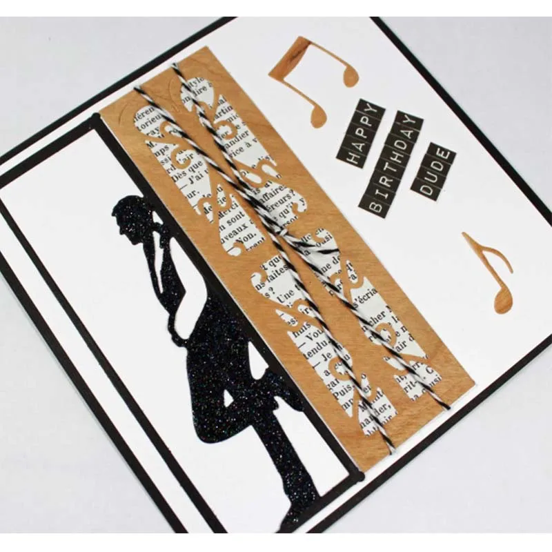 Джентльмена Lean дверь металлический Трафаретный вырубной штамп Трафареты набор