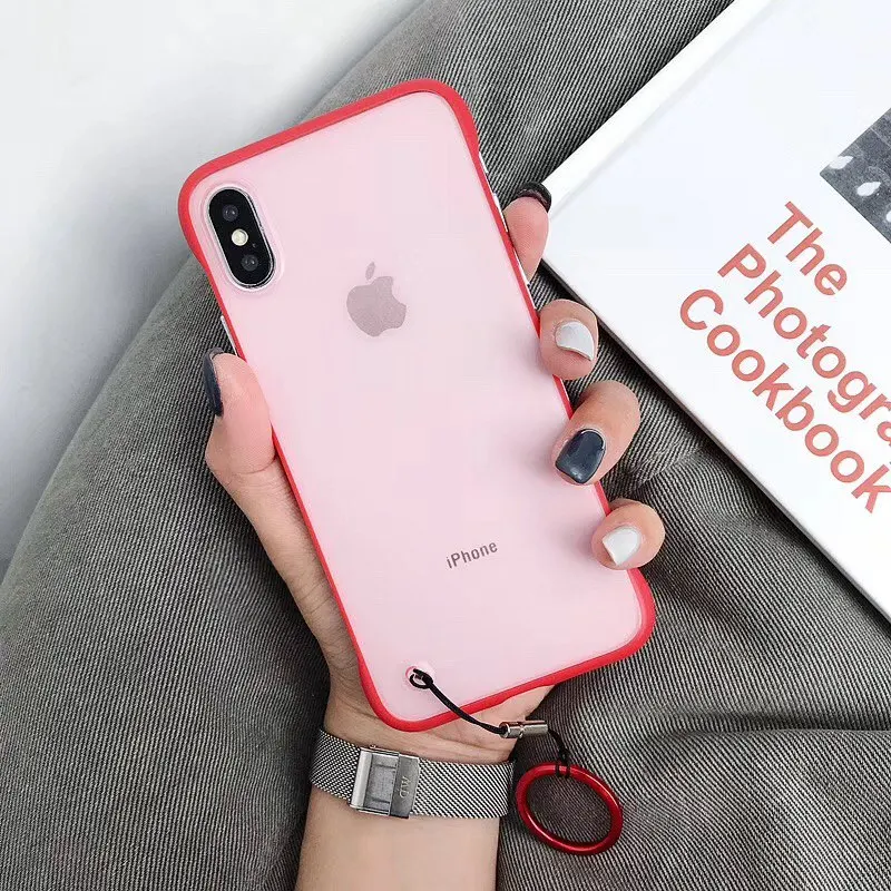 Borderless голая металлическая Сенсорное кольцо мобильного телефона чехол для iPhone 7 8 6