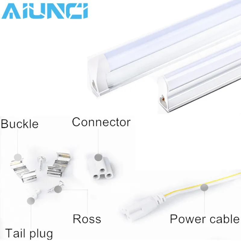 

LED Tube T5 Light 30CM 60CM 220V~240V LED Fluorescent Tube 6W 10W LED T5 Tube Lamps Cold White Light Lampara Ampoule PVC Plastic