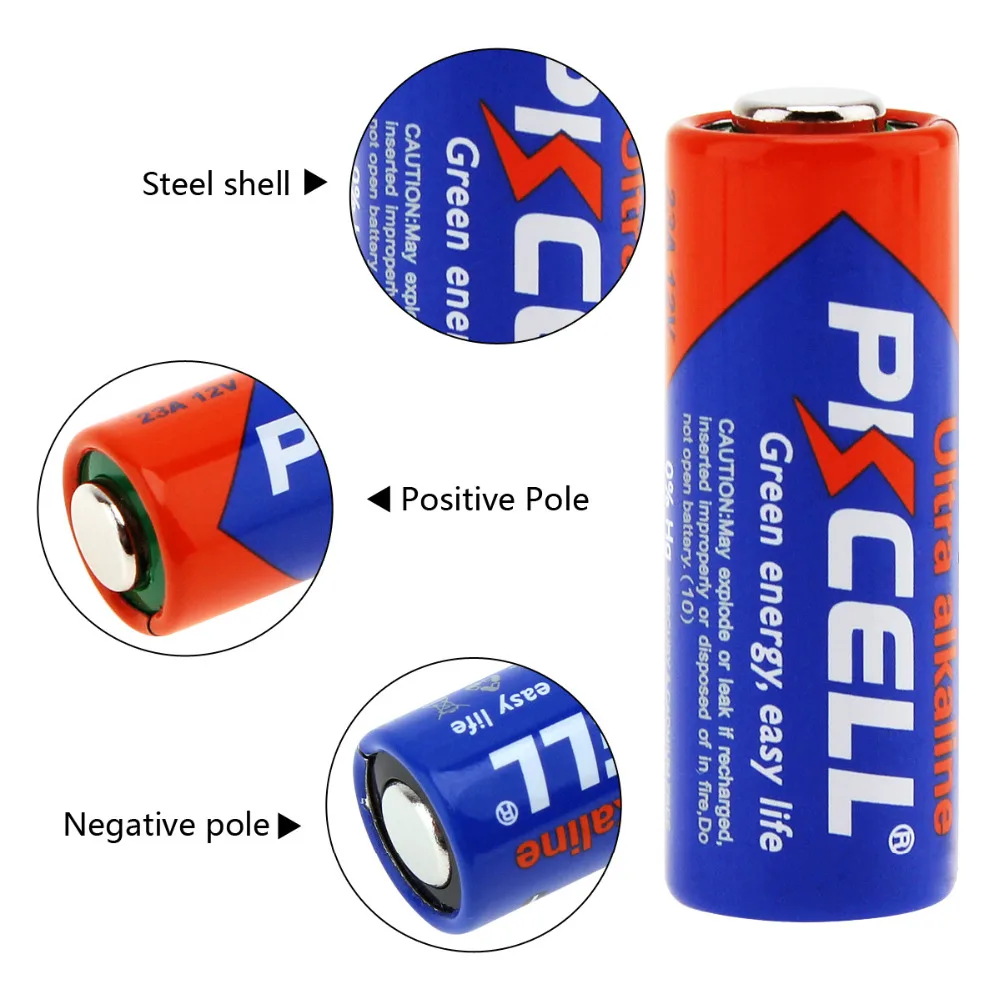 10 шт.! PKCELL Щелочная сухая батарея основная 23A A23 MN21 12V для открывания Гаражных