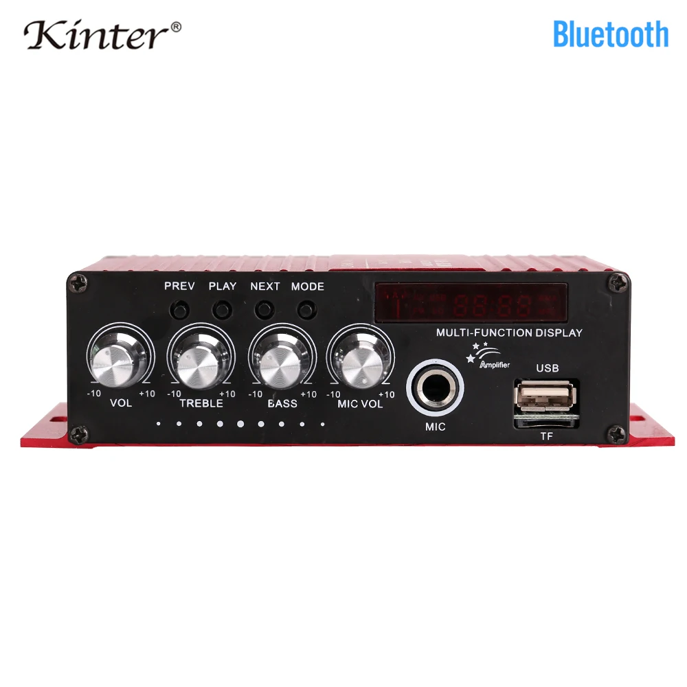 Kinter MA 130 аудио усилитель 2 0 канала 20 Вт Hi Fi стерео звук с MP3 USB TF BT AUX Функция Микрофон