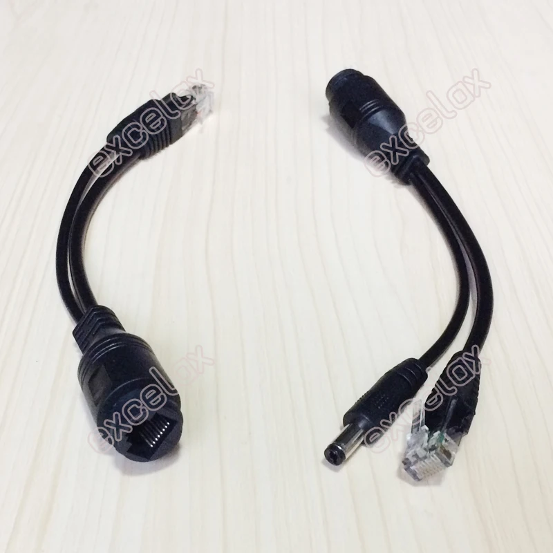 Разветвитель RJ45 PoE со штекером водонепроницаемый уличный разъем переходник для IP