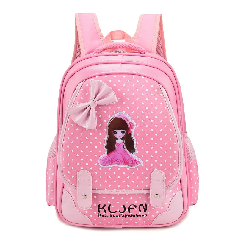 "Милый школьный рюкзак для девочек с рисунком в горошек, детский школьный рюкзак, водонепроницаемая сумка для девочек, mochila escolares infanti"