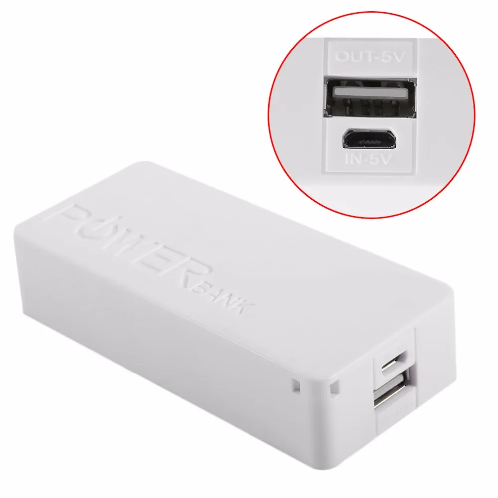 5600 мАч 2*18650 USB портативный внешний аккумулятор зарядное устройство чехол DIY Box Портативный внешний резервный аккумулятор зарядное устройство для смартфонов
