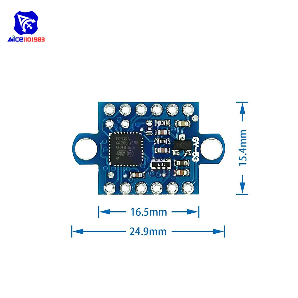 Φ VL53L1X & STM32 TOF время полетных чипов датчик измерения расстояния полета ШИМ выход
