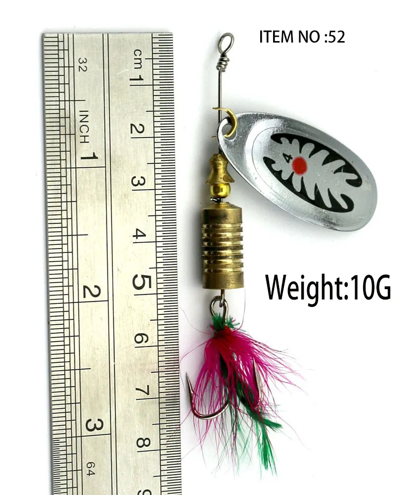 7.5CM 10G 1Pc Fishing Lure Metal Spoon Artificial Wobblers Spinner Bait Paillette Hard Baits for Bass sparkling | Спорт и
