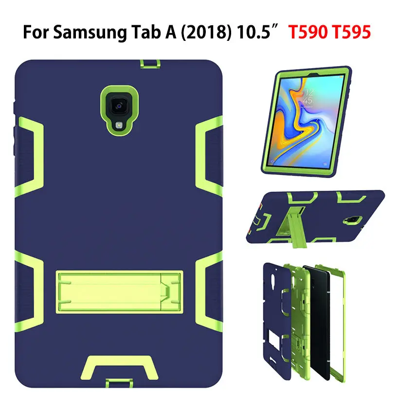 

Чехол для Samsung Galaxy Tab A A2 2018 10,5 дюймов T590 T595 T597 SM-T590 чехол для планшета детский безопасный противоударный чехол с подставкой