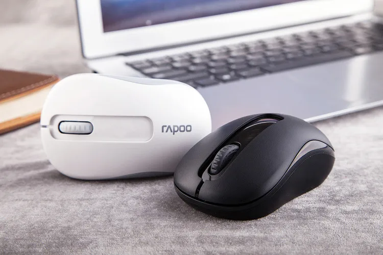 Оригинальная Беспроводная оптическая мини-мышь Rapoo 2,4G, надежная мышь 1000 dpi, нано-мышь с приемником USB для компьютера, ноутбука, настольного компьютера