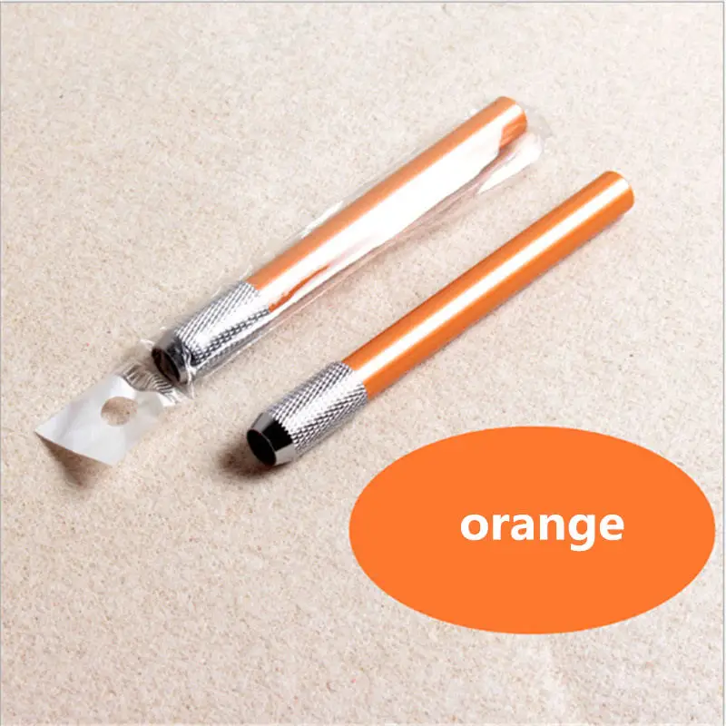 orange 1 шт., полезный металлический карандаш, удлиненный удлинитель, держатель для студентов, канцелярские принадлежности, школьные принадлежности, инструмент для рисования - Цвет: orange