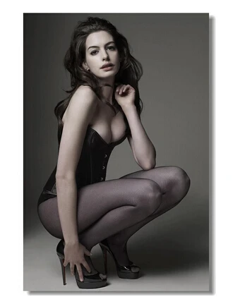 Anne Hathaway Сексуальная музыкальная звезда обычный плакат настенная бумага 20x30