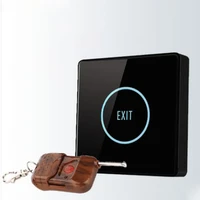 touch exit button remote control infrared sensing surface plexiglass waterproof led indicator exit switch access control system