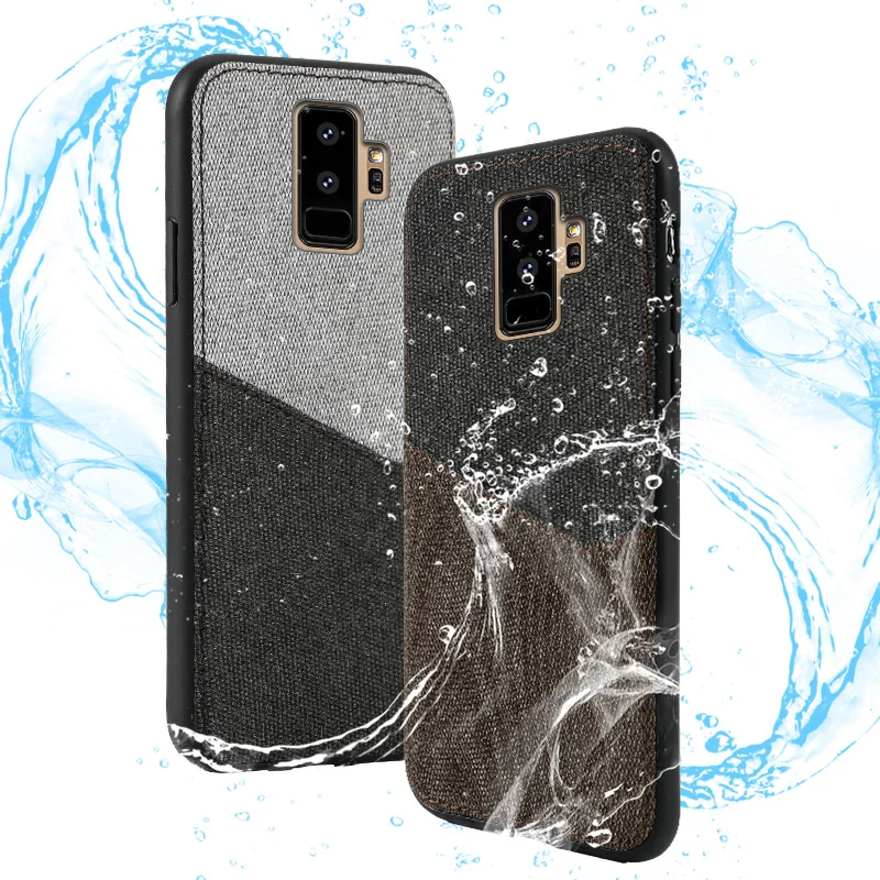Чехол для телефона Samsung Galaxy S10 7 edge S8 S9 Plus чехол с тканевой прострочкой задняя