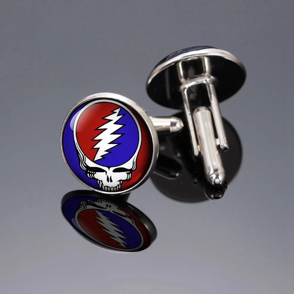 1 пара парусный спорт якорь тема Запонки 18 мм Стекло Талисманы посеребренные Медь