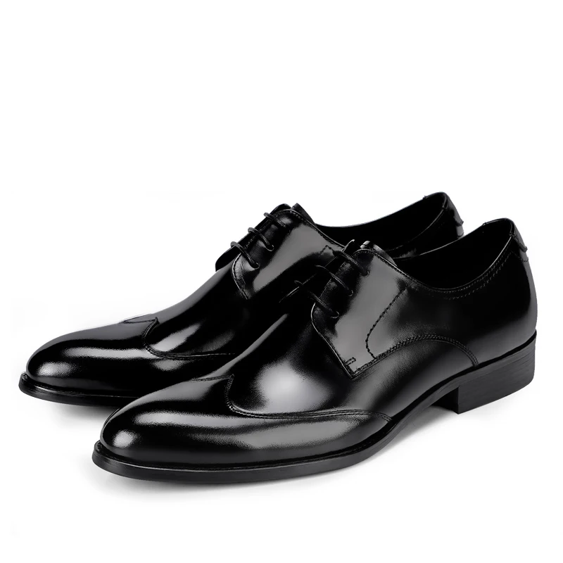 melhor Nova Moda De Negócios Sapatos Masculinos Vestido Formal Sapatos Couro Genuíno Alta Qualidade Causal Respirável Masculino Sapatos Brogue