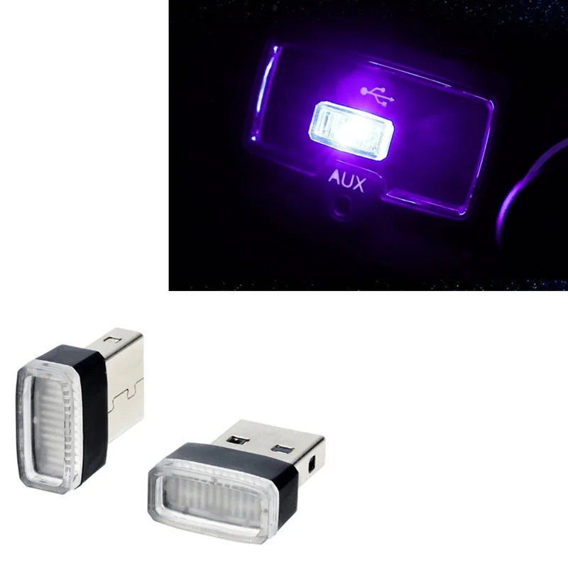 Автомобильный стиль USB декоративная лампа освещение светодиодный атмосфера огни