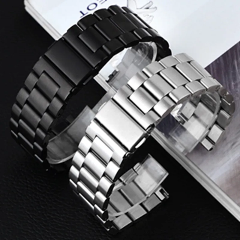 316 ремешок из нержавеющей стали для samsung Galaxy Watch SM-R800 спортивный ремешок браслет на запястье серебристый черный 20 22 24 мм