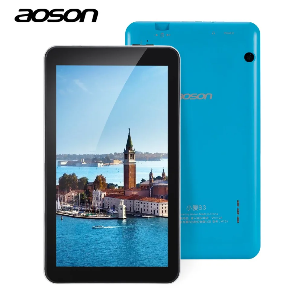 Aoson m753 7 дюймов Android 6.0 Симпатичные Детские планшеты PC IPS 16 ГБ/1 ГБ Bluetooth WI-FI с