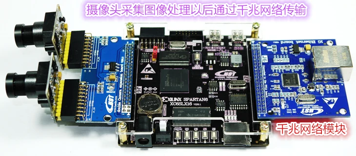 Система видеозахвата XILINX 6SLX16 с двойной камерой | Бытовая техника